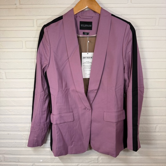Wildfang Mauve THE EMPOWER COLORBLOCK TUX BLAZER Women’s Size Medium